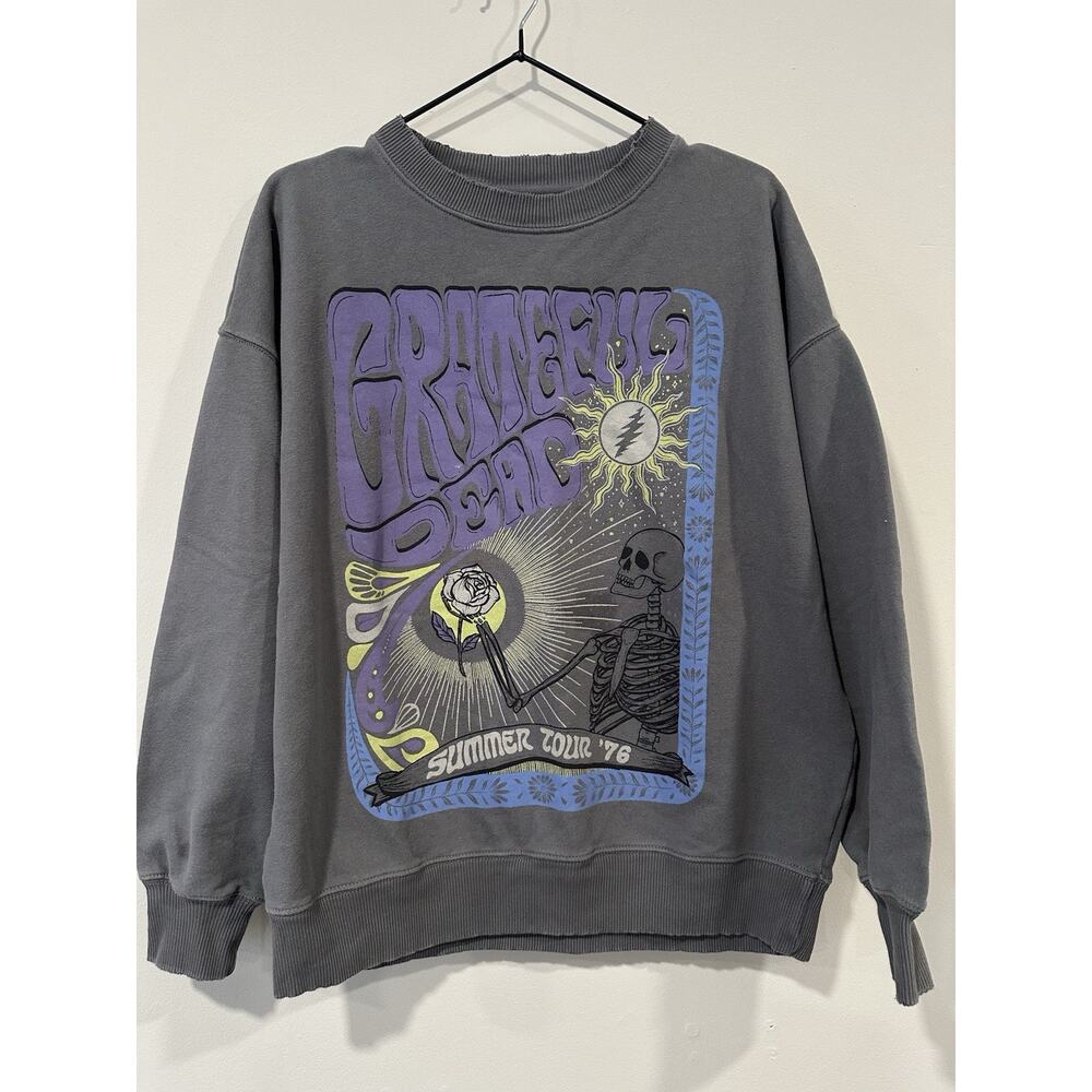AMERICAN EAGLE AE OVERSIZED GRATEFUL DEAD GRAPHIC SWEATSHIRT WOMENS Size XS 2731 - Picture 2 of 8